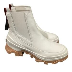 SOREL Women’s Brex Chelsea Boots Waterproof Leather Size 10 NEW